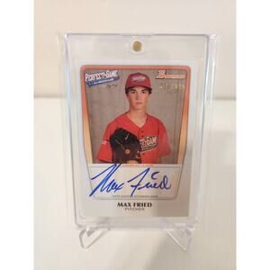 2011 Bowman Perfect Game MAX FRIED AUTO #'d 218/235 ATLANTA BRAVES